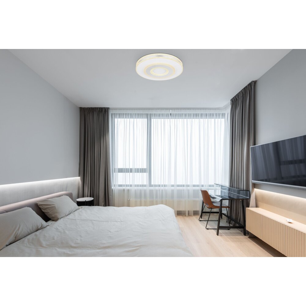 Globo MARU Deckenleuchte LED Weiß, 1-flammig, Fernbedienung main product photo