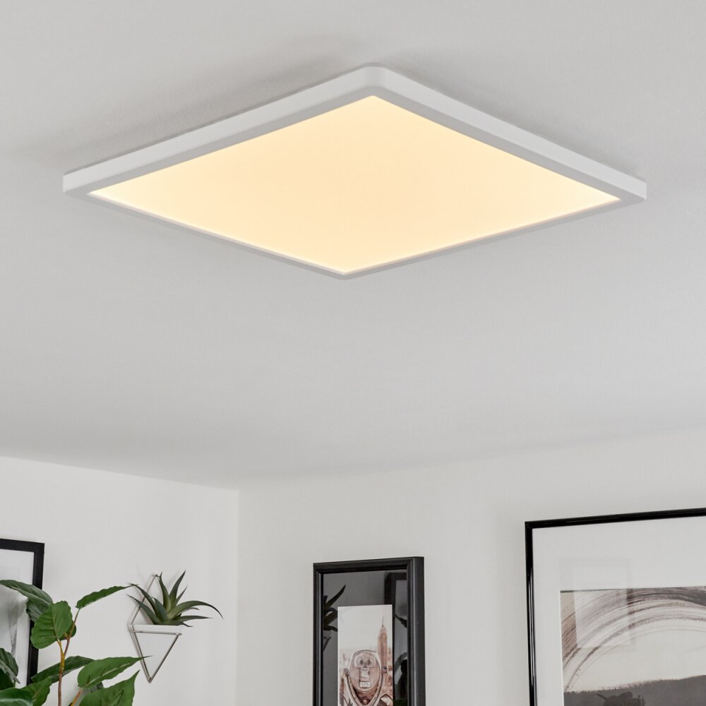 Hortinhas Deckenpanel LED Weiß, 1-flammig, Fernbedienung, Farbwechsler