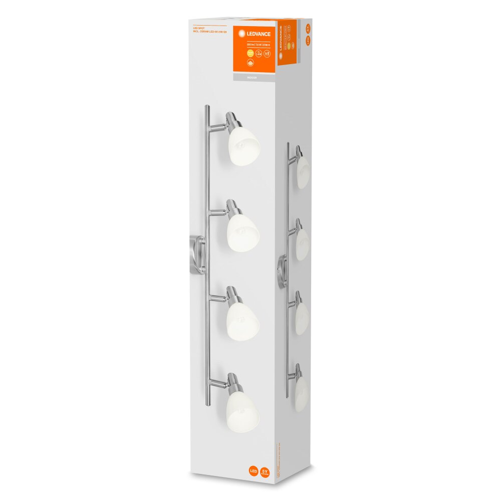 LEDVANCE SPOT Deckenleuchte Silber, 4-flammig