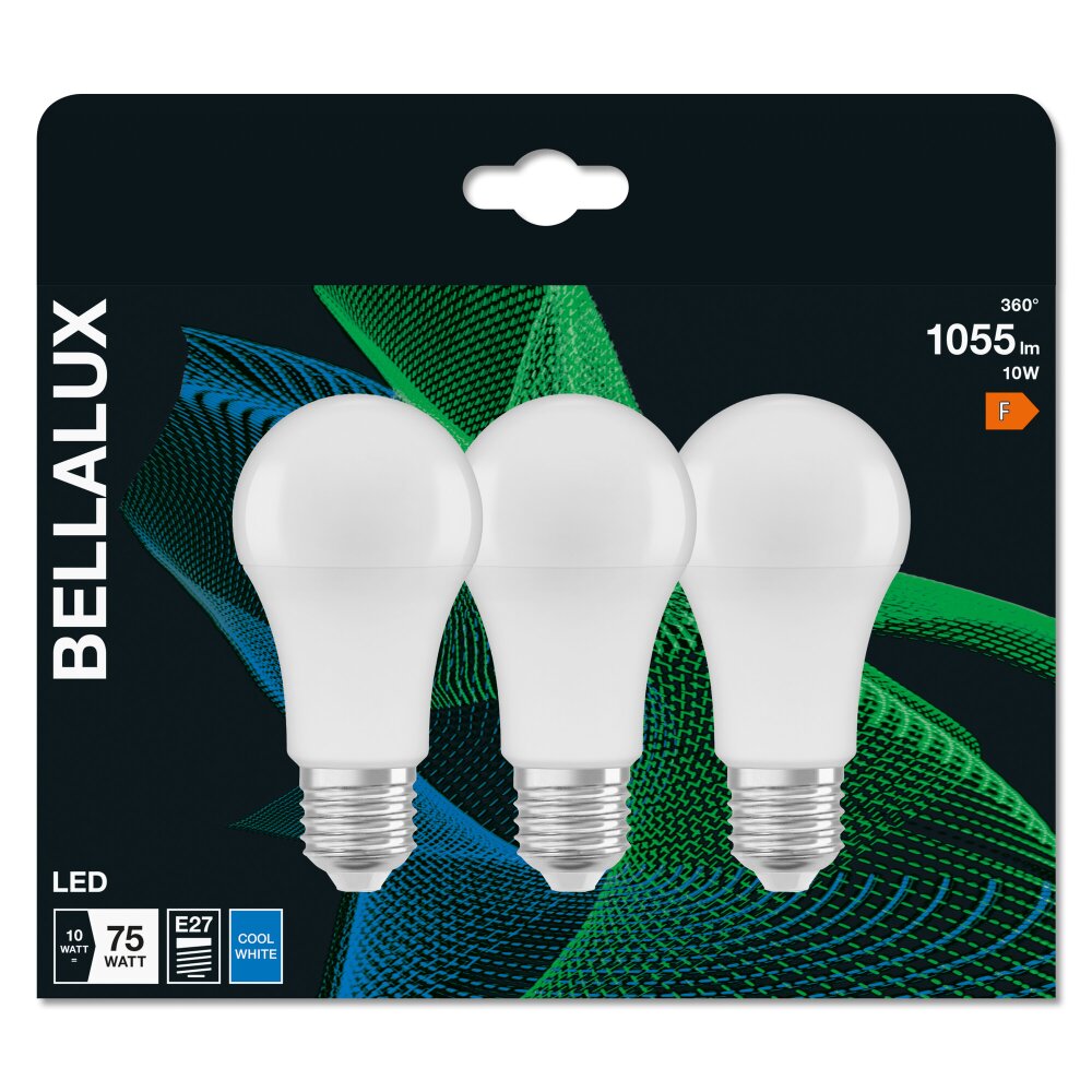 BELLALUX® CLA 3er Set LED E27 10 Watt 4000 Kelvin 1055 Lumen