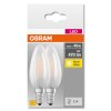 OSRAM CLASSIC B 2er Set LED E14 4 Watt 2700 Kelvin 470 Lumen