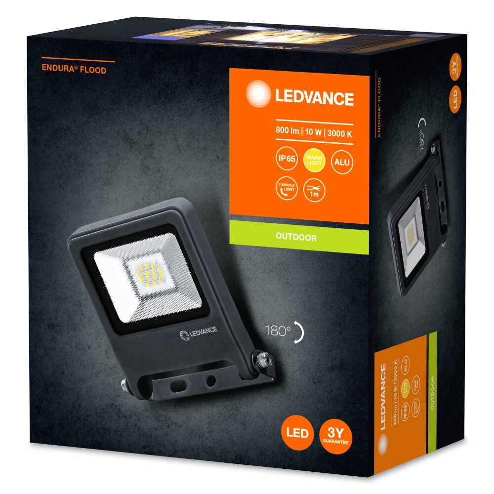 LEDVANCE ENDURA® Gartenstrahler Grau, 1-flammig