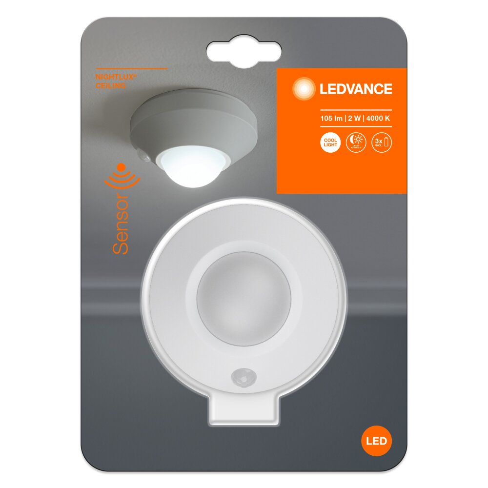 LEDVANCE NIGHTLUX® Nachtlicht Weiß, 1-flammig, Bewegungsmelder