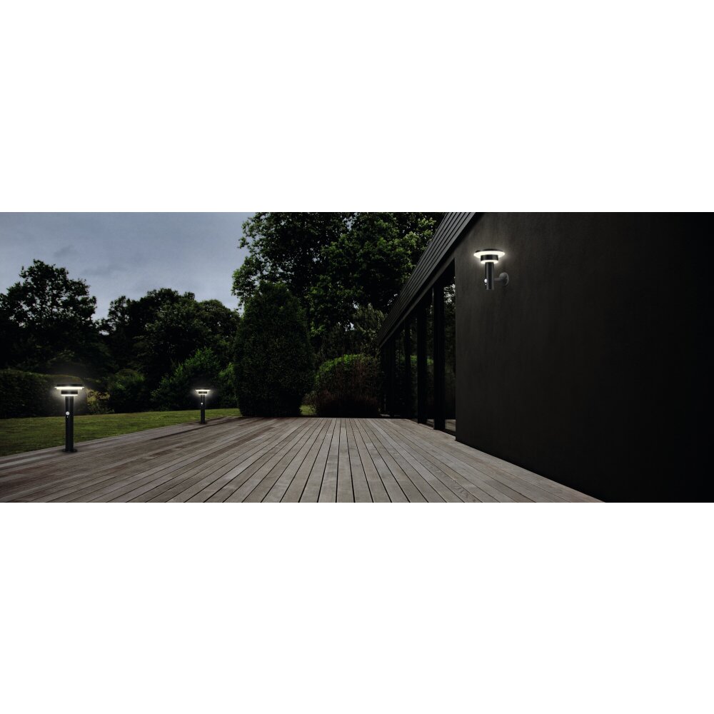 LEDVANCE ENDURA® Solar-Wegeleuchte Schwarz, 1-flammig, Bewegungsmelder main product photo