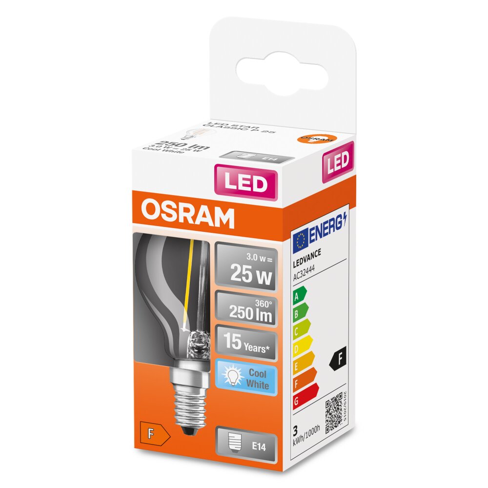 OSRAM LED Retrofit E14 2,5 Watt 4000 Kelvin 250 Lumen main product photo
