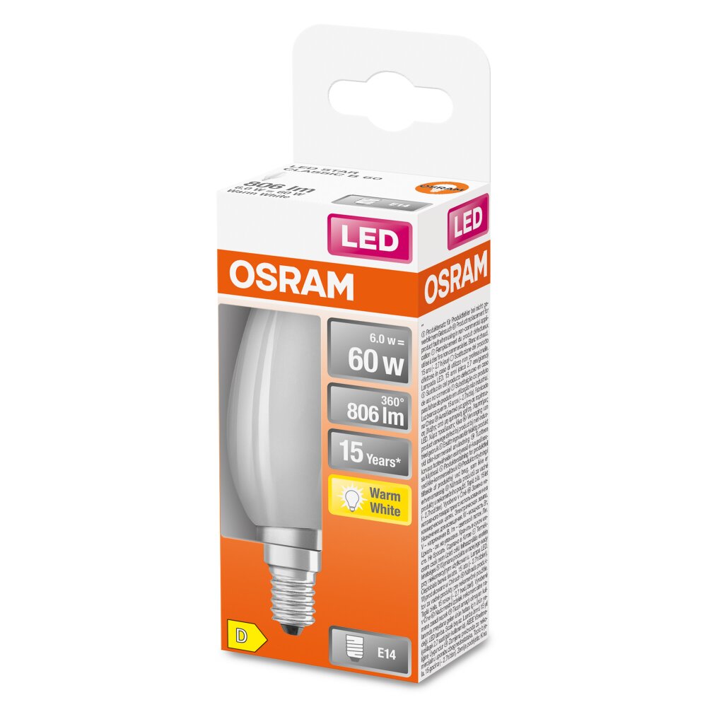 OSRAM LED Retrofit E14 5,5 Watt 2700 Kelvin 806 Lumen main product photo