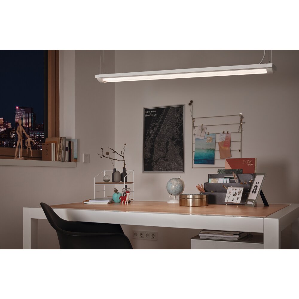LEDVANCE OFFICE LINE Pendelleuchte Weiß, 1-flammig main product photo