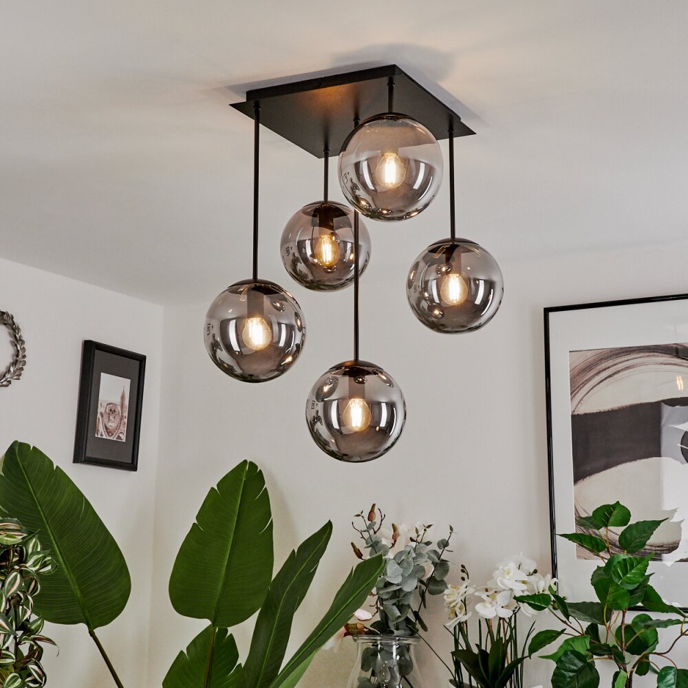 Salamonde Deckenleuchte Schwarz, 5-flammig main product photo