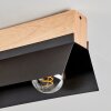Sangkor Deckenleuchte Naturfarben, Schwarz, 3-flammig Sangkor Deckenleuchte Naturfarben, Schwarz, 3-flammig
