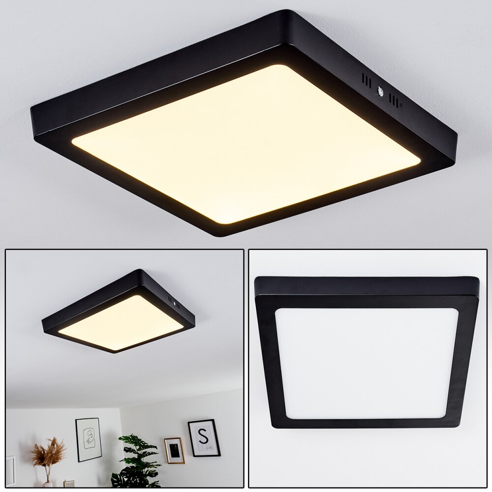 Kragos Deckenpanel Schwarz, 1-flammig main product photo