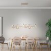 Leuchten Direkt CURLS Pendelleuchte LED Messing, 4-flammig
