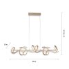 Leuchten Direkt CURLS Pendelleuchte LED Messing, 4-flammig