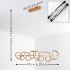 Lavaca Pendelleuchte LED Gold, 4-flammig