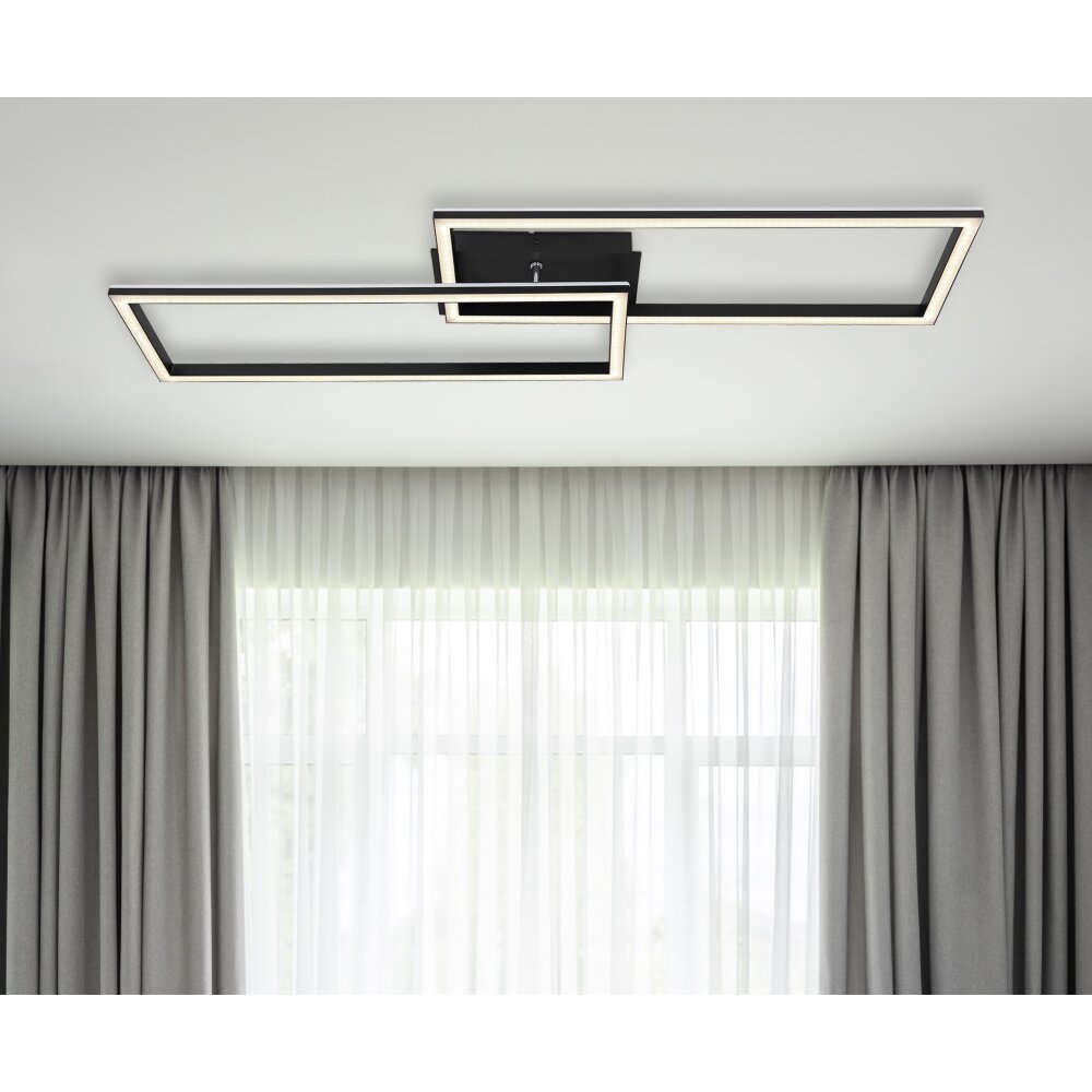 Globo JEPP Deckenleuchte LED Schwarz, 1-flammig, Fernbedienung main product photo