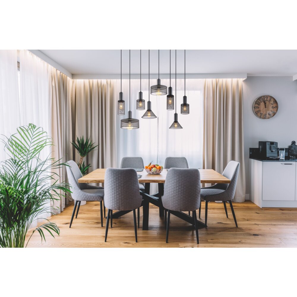 Globo JEDD Hängeleuchte Schwarz, 8-flammig main product photo