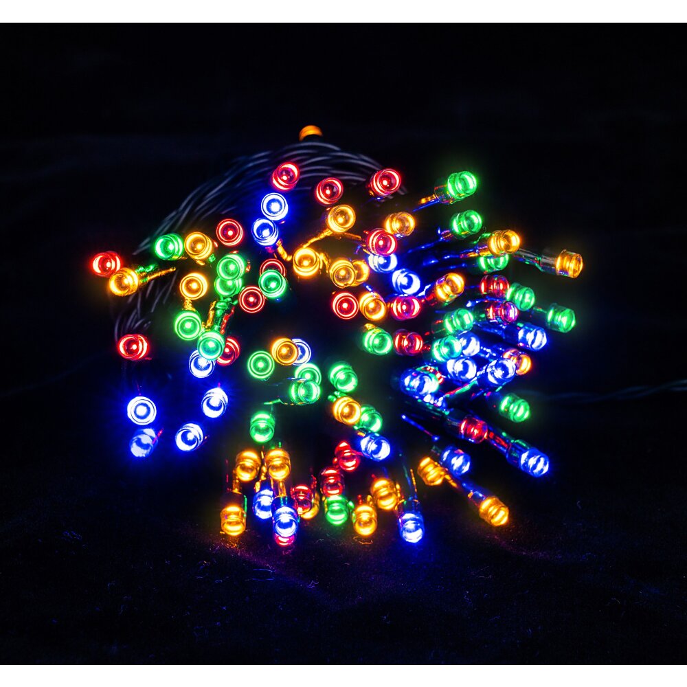 Globo SOLAR Lichterkette LED Grün, Schwarz, 100-flammig, Farbwechsler main product photo