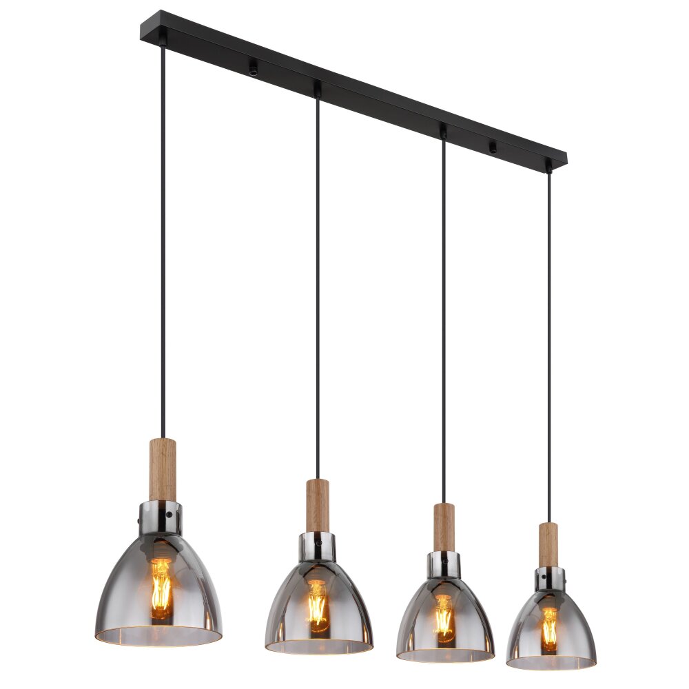 Globo MATTEA Hängeleuchte Schwarz, 4-flammig main product photo