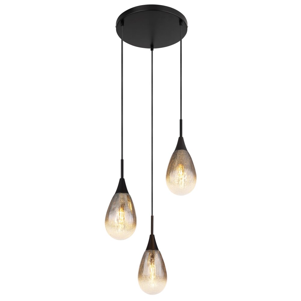 Globo KRYS Hängeleuchte Schwarz, 3-flammig main product photo