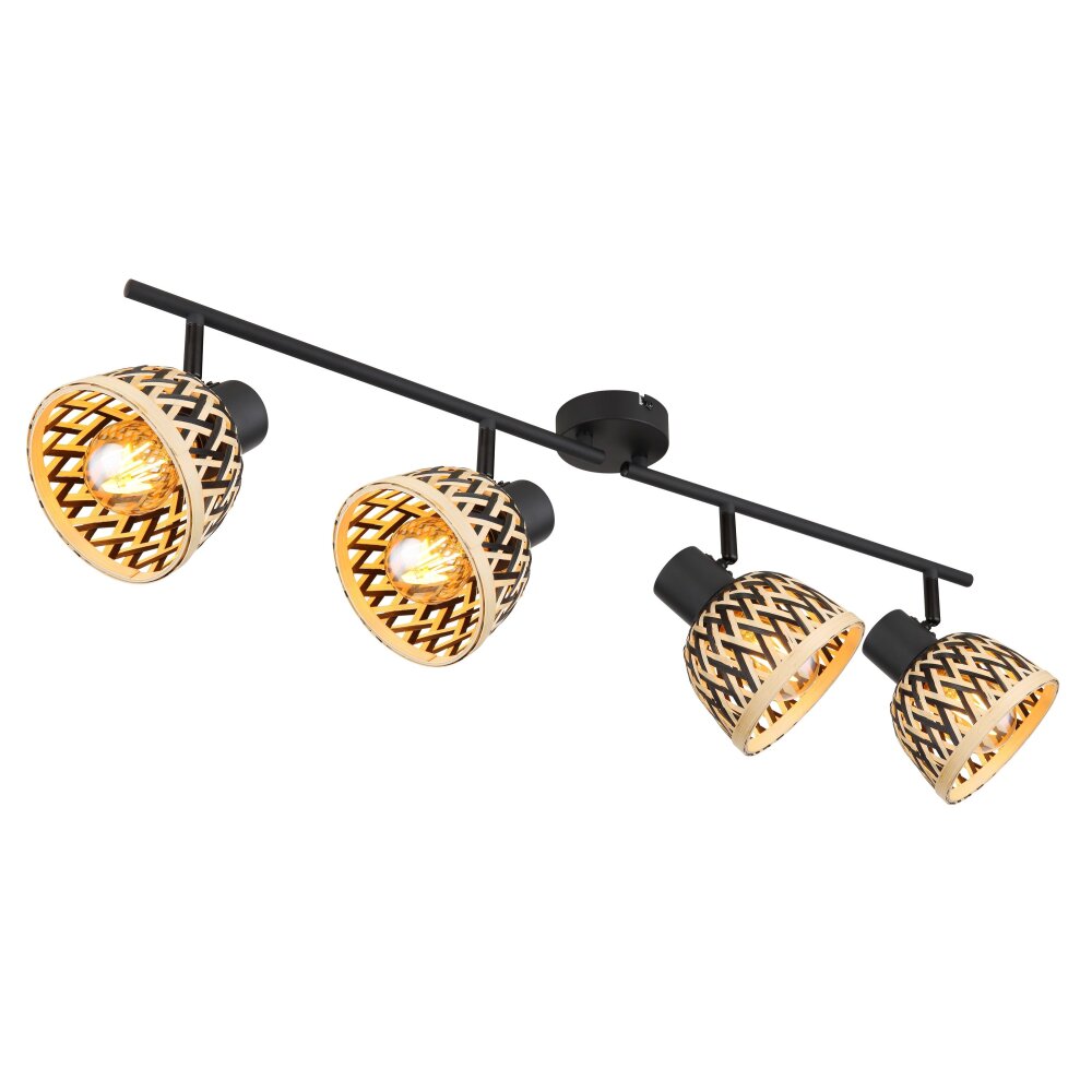Globo COLLY Deckenleuchte Schwarz, 4-flammig main product photo