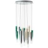 Brilliant Inez Pendelleuchte LED Silber, 14-flammig