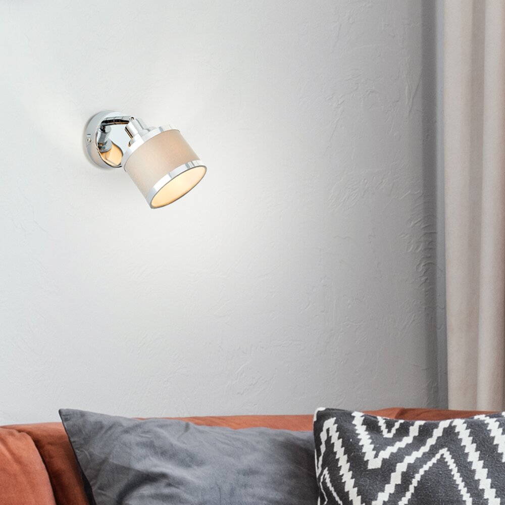 Brilliant Alexia Wandleuchte Silber, 1-flammig main product photo