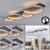 Rodekro Deckenleuchte LED Schwarz, Silber, 1-flammig