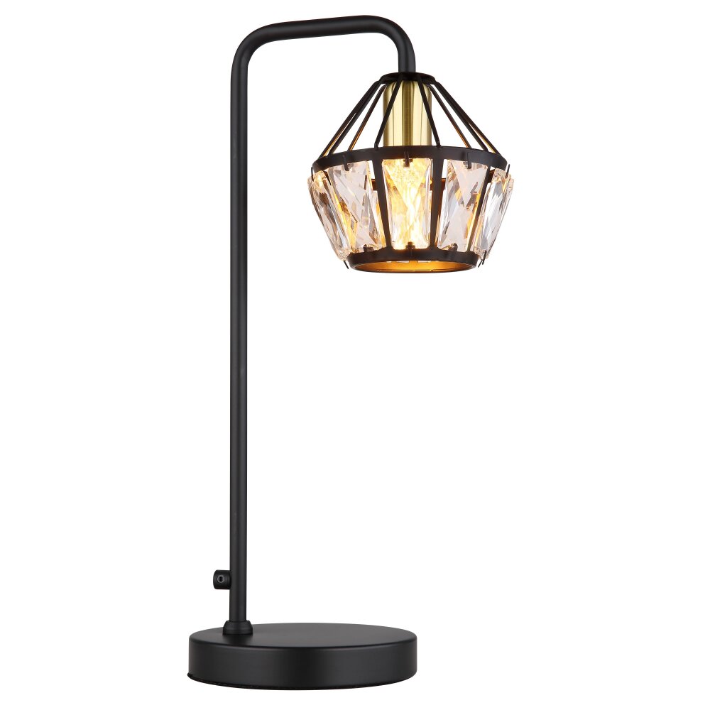Globo LOIS Tischleuchte Messing, Schwarz, 1-flammig main product photo