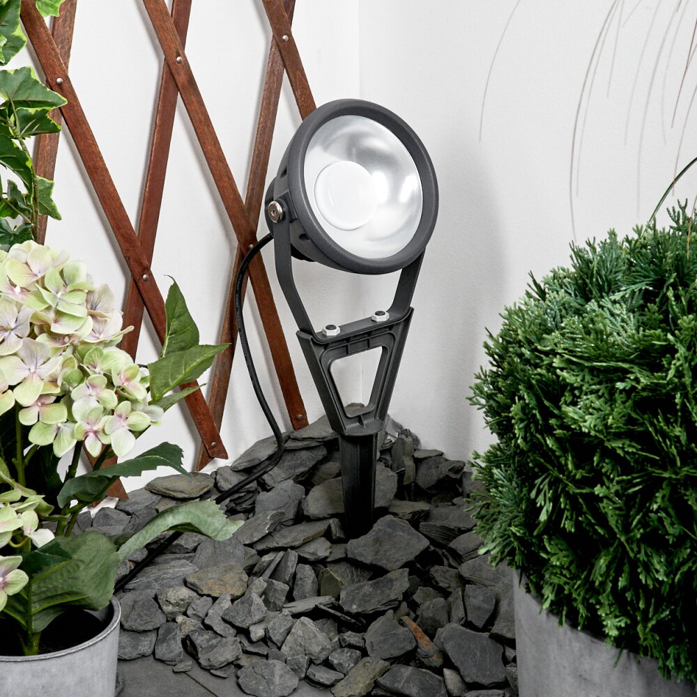 Idual Phniet Gartenstrahler LED Schwarz, 1-flammig, Fernbedienung, Farbwechsler