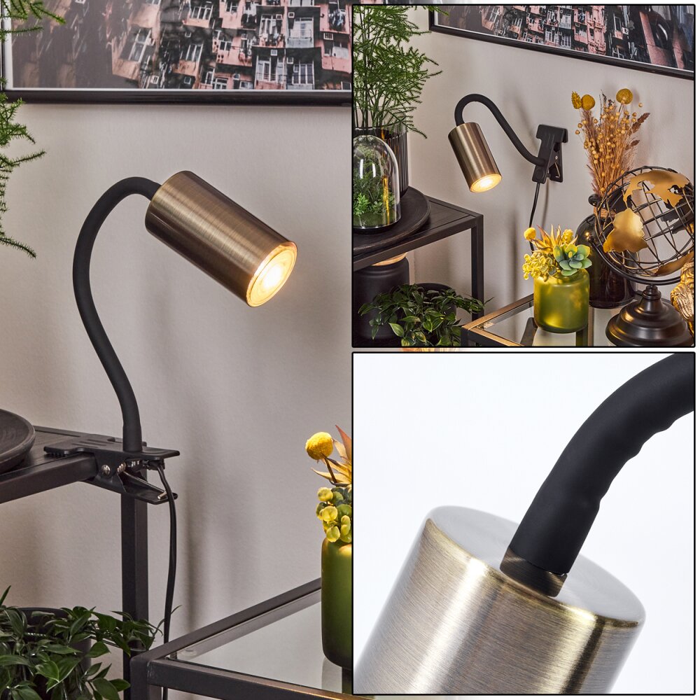 Javel Klemmleuchte Schwarz, 1-flammig main product photo