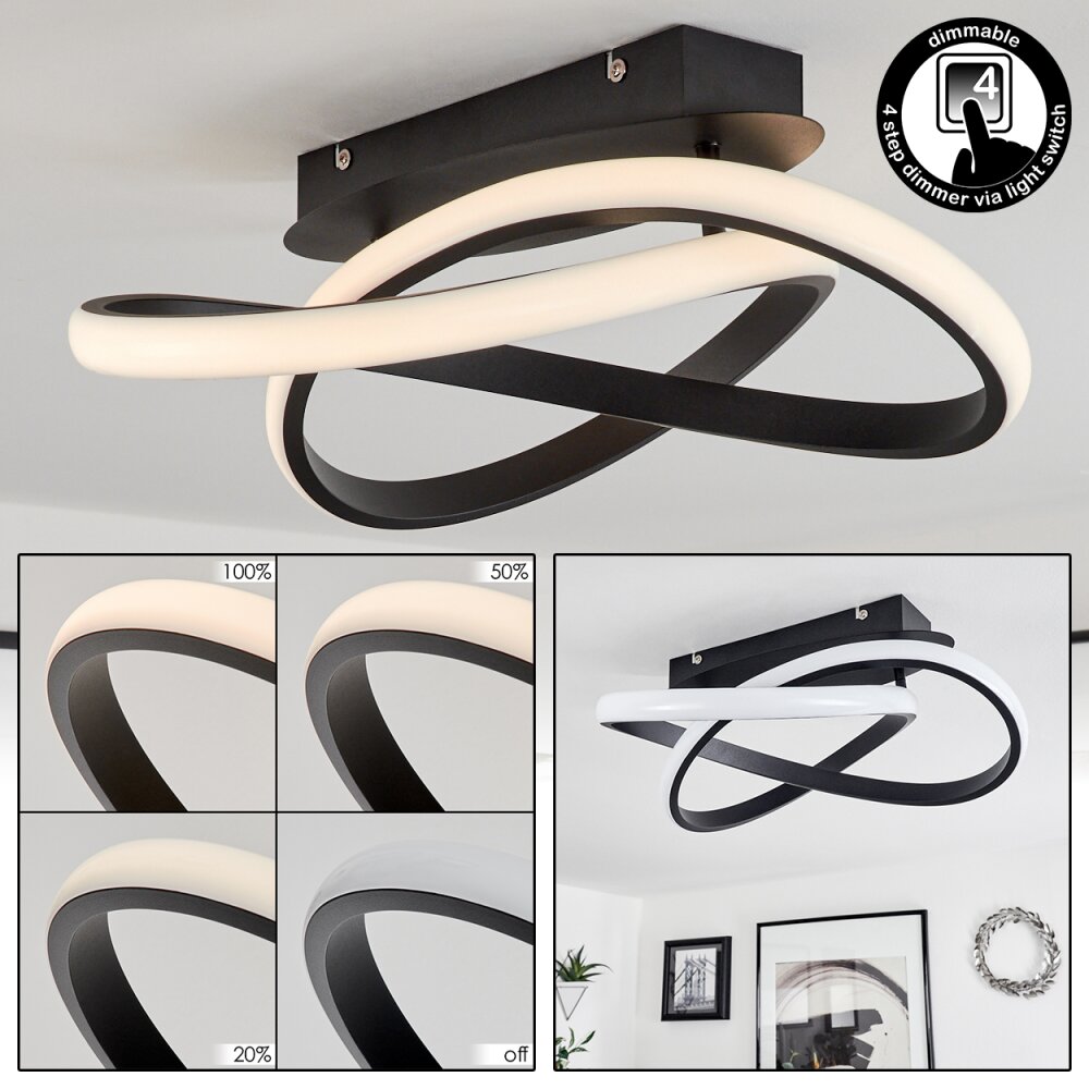 Cochato Deckenleuchte LED Schwarz, 1-flammig main product photo
