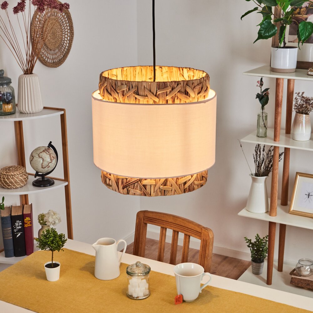 Marieux Hängeleuchte Naturfarben, Weiß, 1-flammig main product photo