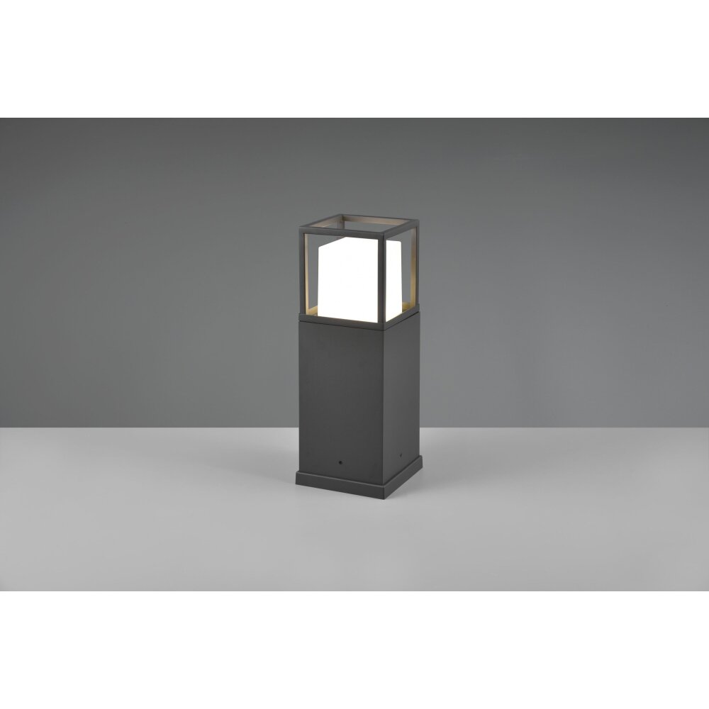 Trio Witham Sockelleuchte LED Anthrazit, 1-flammig