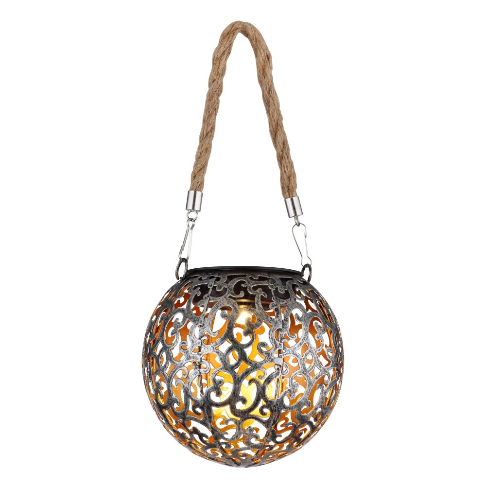 Globo SOLAR Dekoleuchte LED Altsilber, Kupferfarben, 1-flammig main product photo