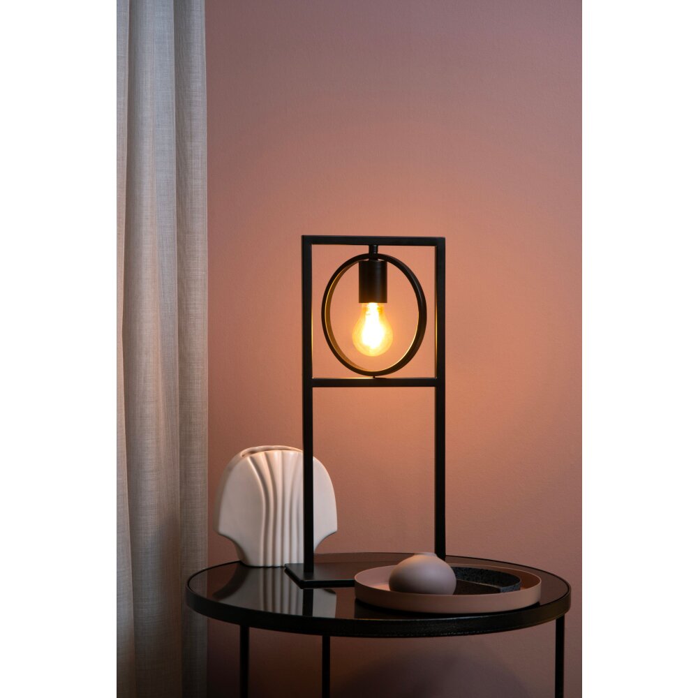 Lucide SUUS Tischleuchte Schwarz, 1-flammig main product photo