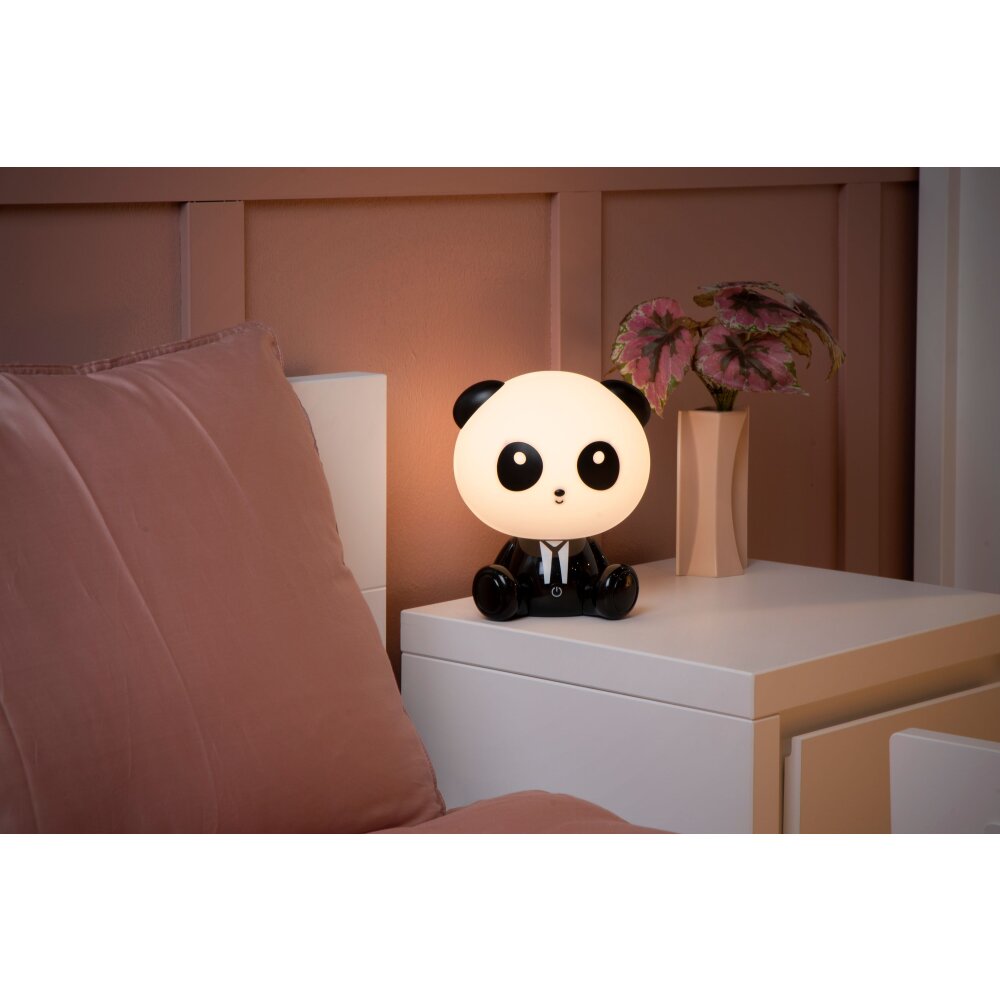 Lucide DODO PANDA Tischleuchte LED Schwarz, 1-flammig main product photo