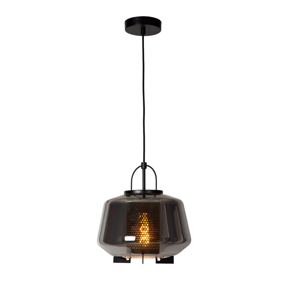 Lucide SISKA Hängeleuchte Schwarz, 1-flammig main product photo