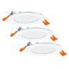 LEDVANCE DOWNLIGHT SLIM 3er Set Einbauleuchte Weiß, 3-flammig