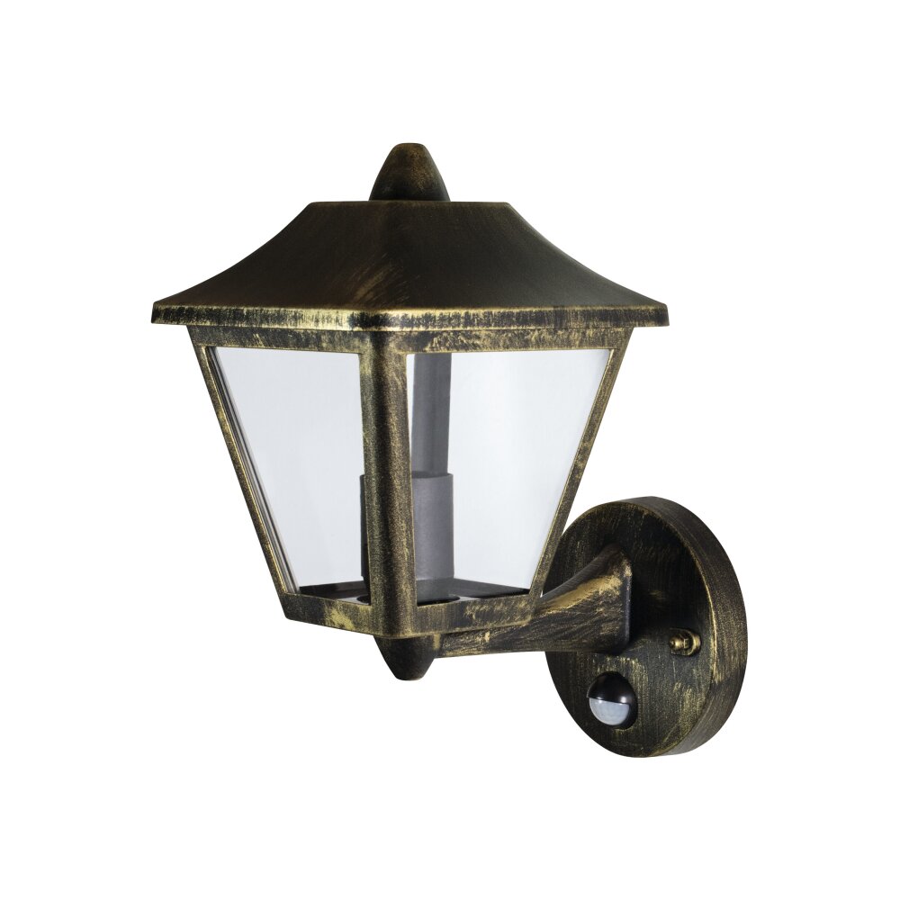 LEDVANCE ENDURA® Außenwandleuchte Gold, Schwarz, 1-flammig, Bewegungsmelder main product photo