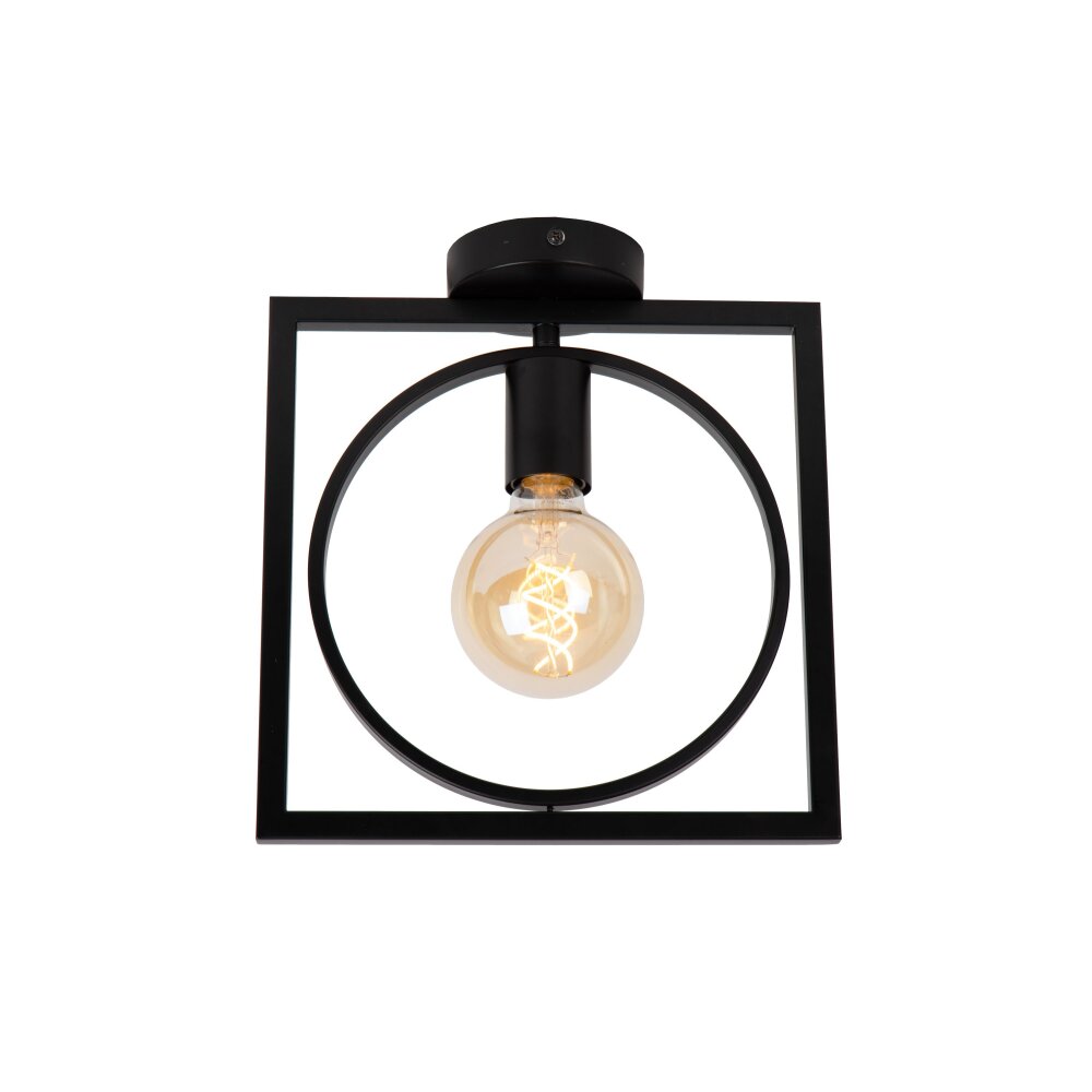 Lucide SUUS Deckenleuchte Schwarz, 1-flammig main product photo