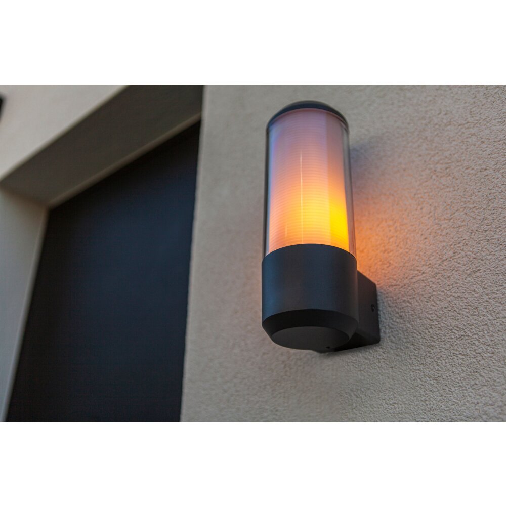 Lutec Heros Außenwandleuchte Anthrazit, 1-flammig main product photo