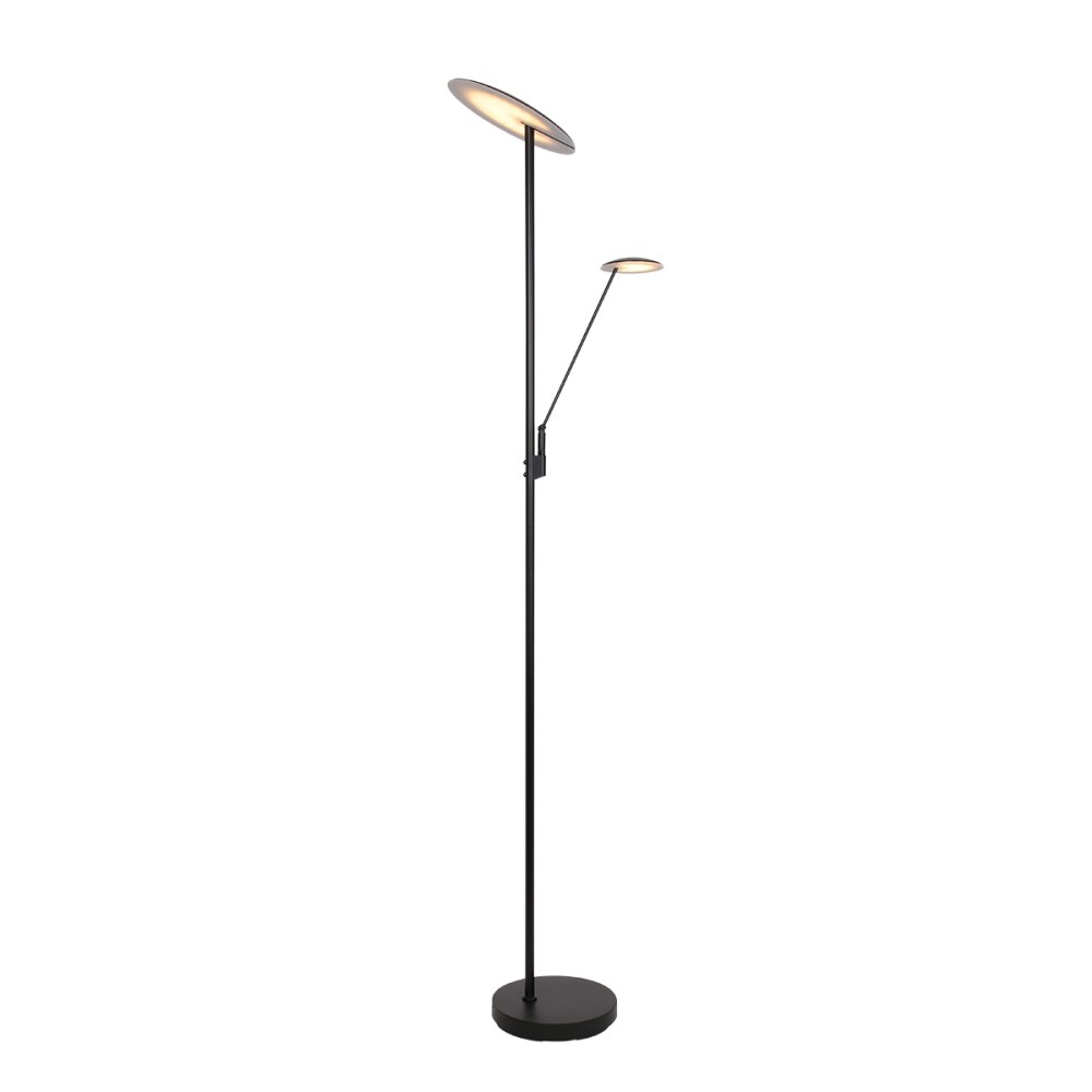 Steinhauer Daphne Deckenfluter LED Schwarz, 2-flammig
