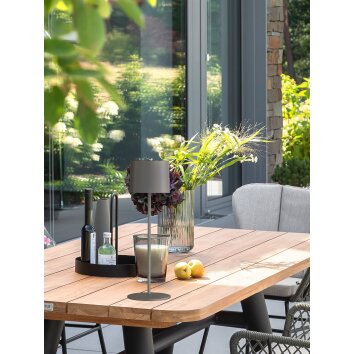SCHÖNER WOHNEN-Kollektion Sun Außentischleuchte LED Grau, 1-flammig, Farbwechsler SCHÖNER WOHNEN-Kollektion Sun Außentischleuchte LED Grau, 1-flammig, Farbwechsler