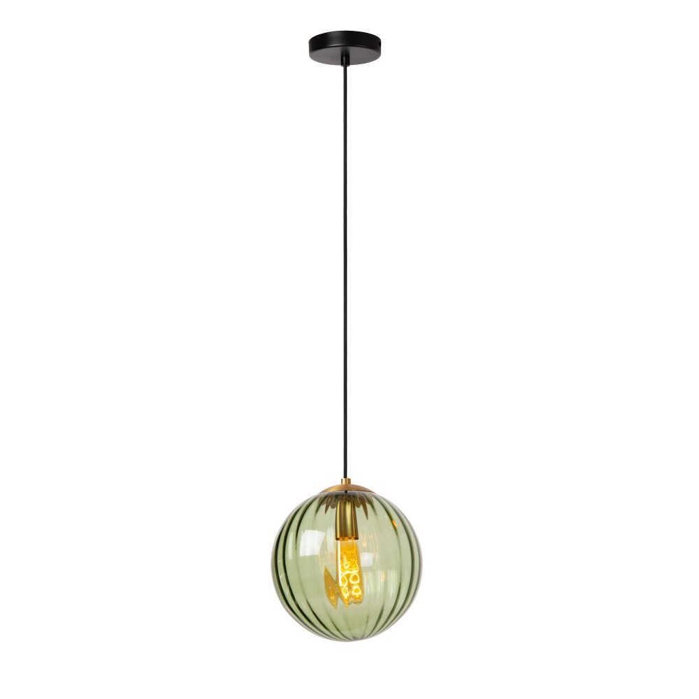 Lucide MONSARAZ Pendelleuchte Schwarz, 1-flammig main product photo
