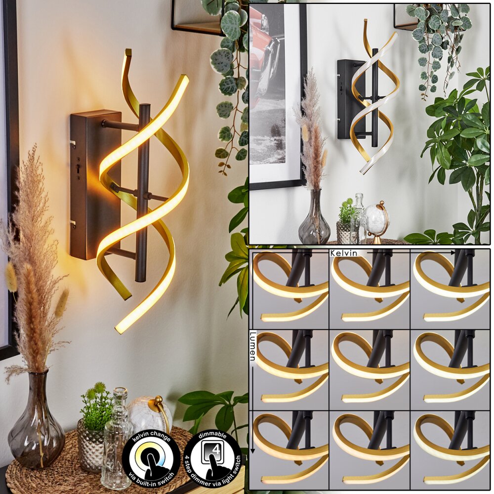 Khovet Wandleuchte LED Schwarz, 1-flammig main product photo