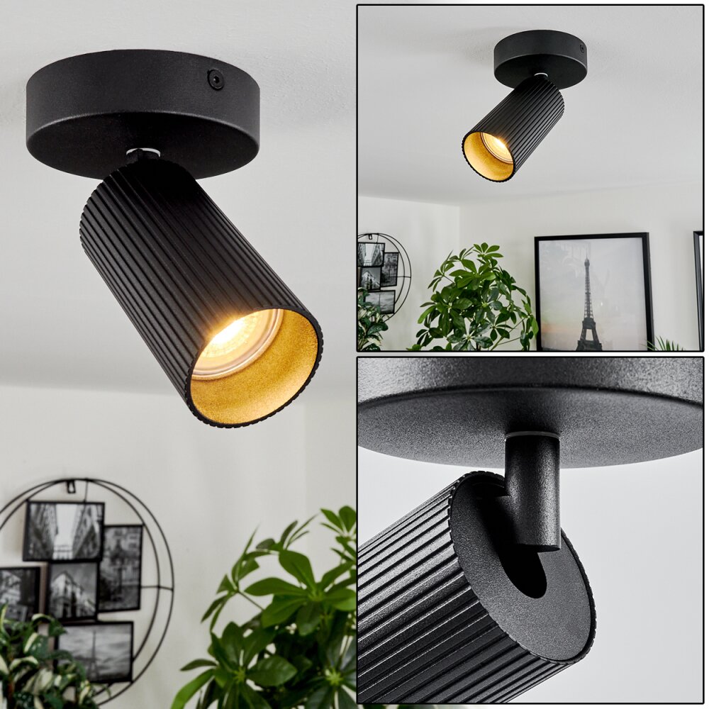Trutielle Deckenleuchte Schwarz, 1-flammig main product photo