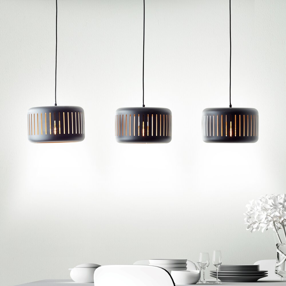 Brilliant Tyas Pendelleuchte Schwarz, 3-flammig main product photo