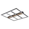 Globo FROOMY Deckenleuchte LED Holzoptik, Schwarz, 1-flammig