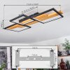Pompu Deckenleuchte LED Schwarz, 1-flammig