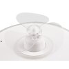 Reality Nybro Deckenventilator LED Weiß, 1-flammig, Fernbedienung