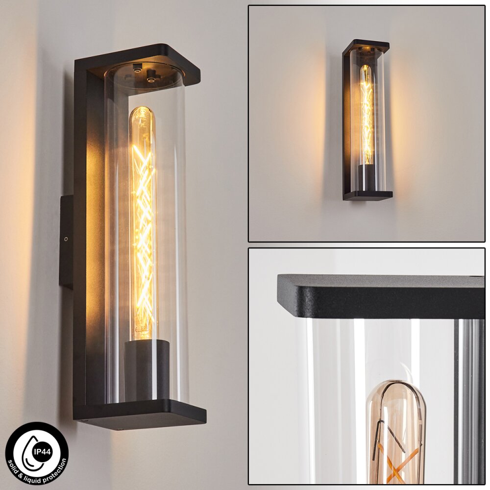 Mataka Außenwandleuchte Schwarz, 1-flammig main product photo